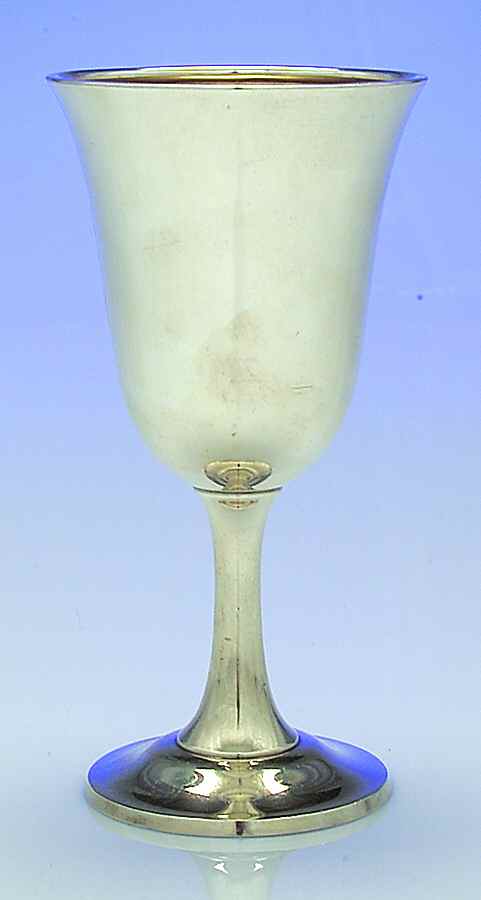 16 (Sterling, Hollowware) Water Goblet by Wallace Silver-1