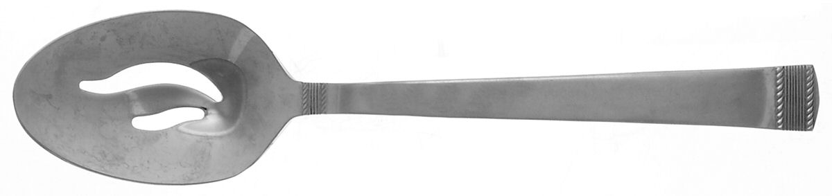 Coin Edge (Stainless) Pierced Tablespoon (Serving Spoon) by Wallace Silver-1