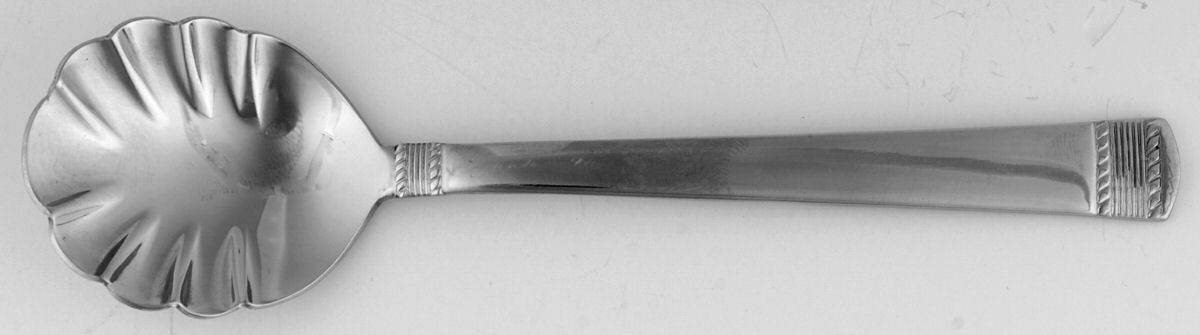 Coin Edge (Stainless) Sugar Shell Spoon by Wallace Silver-1