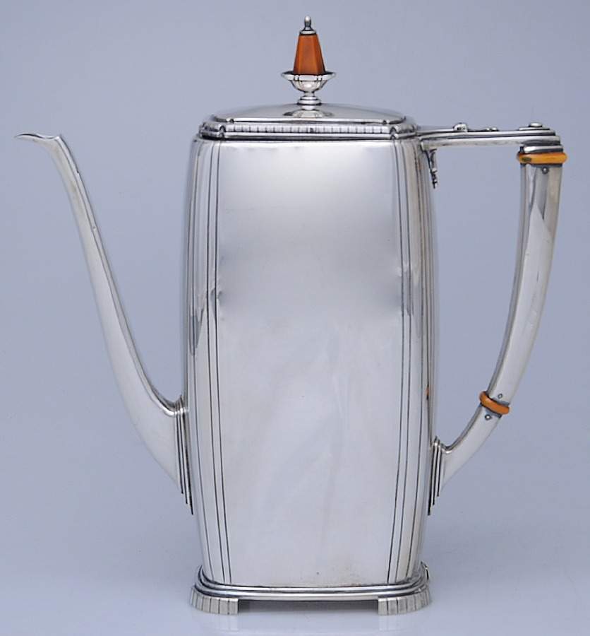Rhythm (Sterling, Hollowware) Coffee Pot by Wallace Silver-1
