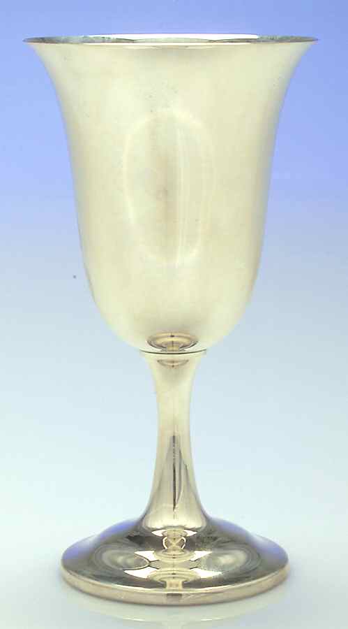 122 (Sterling, Hollowware) Water Goblet by Wallace Silver-1