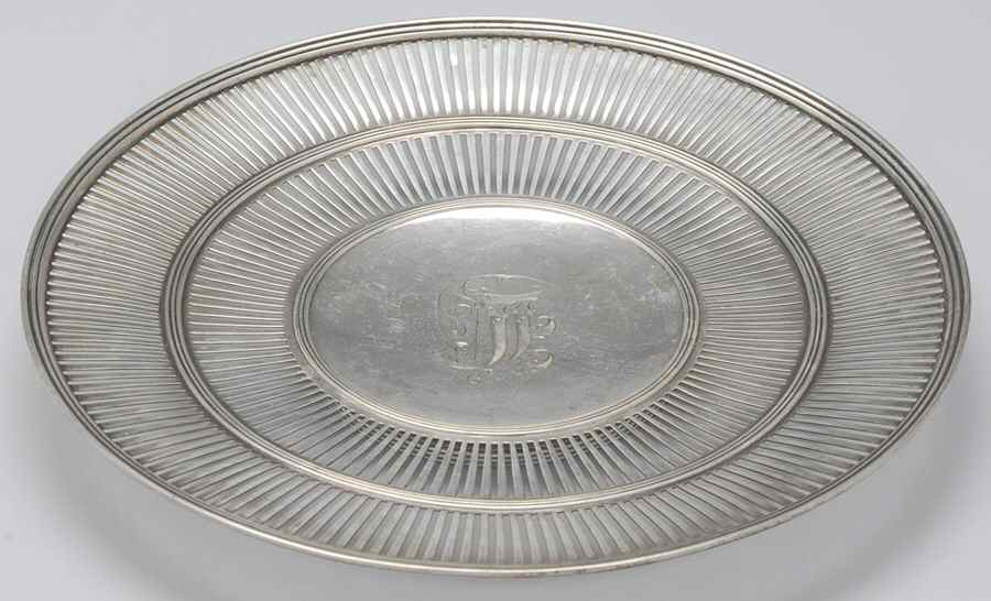 32 (Sterling, Hollowware) Footed Pierced Cake Plate by Watson-1