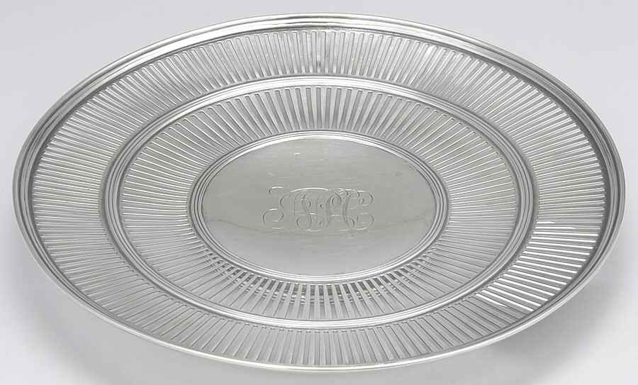 32 (Sterling, Hollowware) Footed Pierced Cake Plate by Watson-1