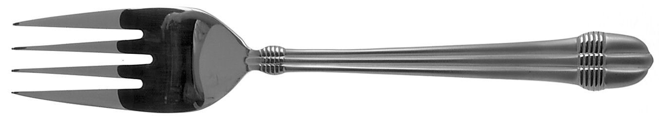 Regency Frosted (Stainless) Large Solid Cold Meat Serving Fork by Wallace Silver-1