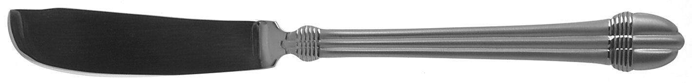 Regency Frosted (Stainless) Flat Handle Master Butter Knife by Wallace Silver-1