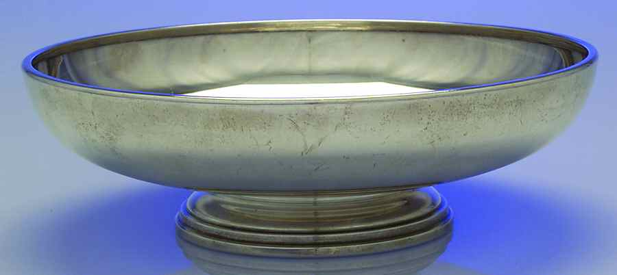 B6 (Sterling, Hollowware) Footed Sterling Round Vegetable Bowl by Watson-1