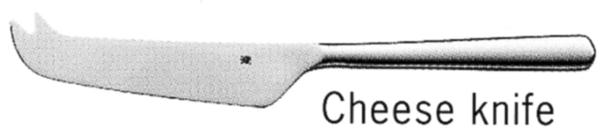 Bistro (Stainless, No Center Ridge) Solid Serving Cheese Knife by WMF Flatware-1
