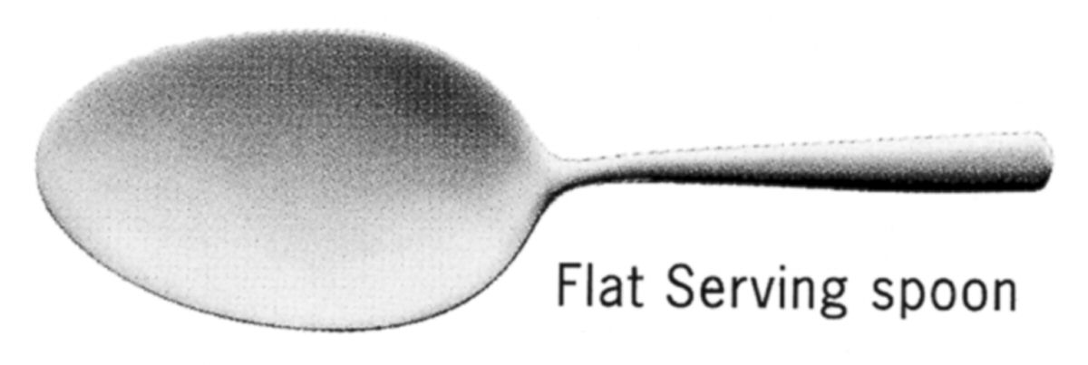 Bistro (Stainless, No Center Ridge) Solid Smooth Casserole Spoon by WMF Flatware-1