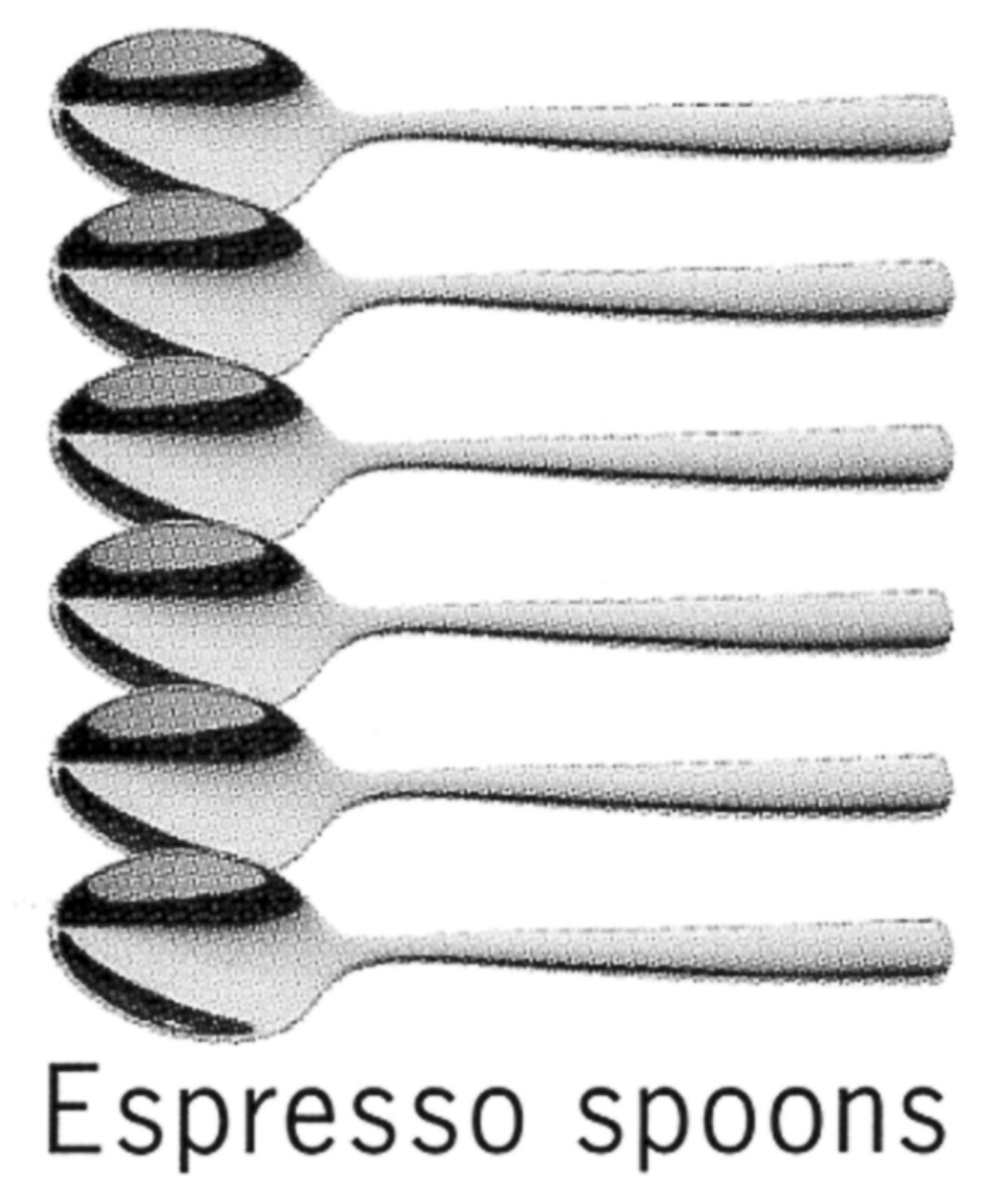 Bistro (Stainless, No Center Ridge) Demitasse Spoon by WMF Flatware-1