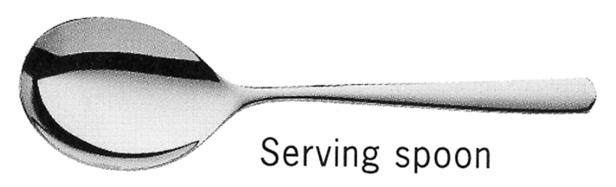 Bistro (Stainless, No Center Ridge) Solid Serving Spoon by WMF Flatware-1