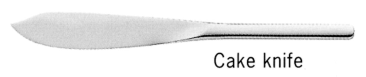 Bistro (Stainless, No Center Ridge) Large Solid Piece Cake Knife by WMF Flatware-1