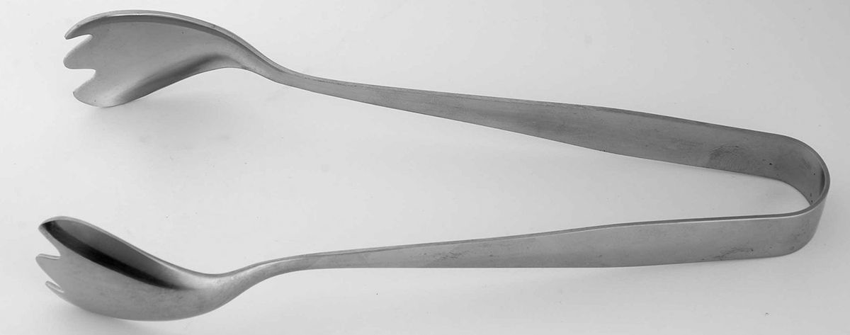 Bistro (Stainless, No Center Ridge) Small Ice Serving Tongs by WMF Flatware-1
