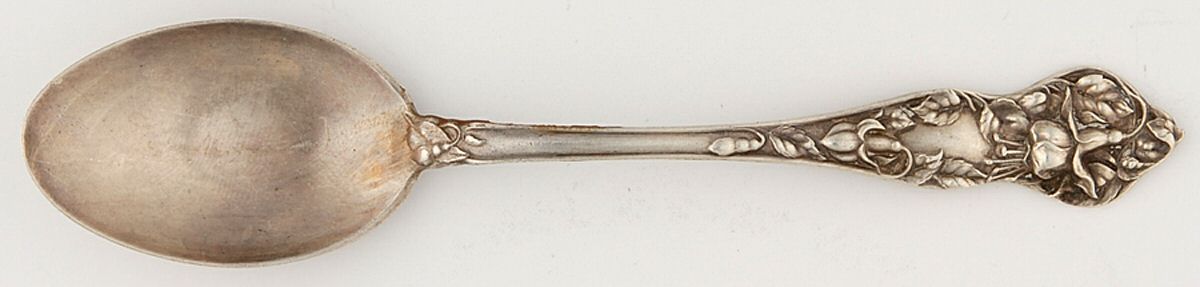 Floral Series #2 (Sterling) Five O'Clock Spoon by Watson-1