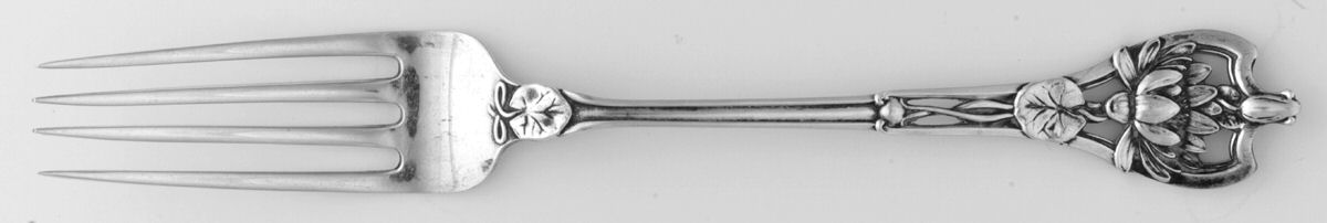 Floral Series #4 (Sterling) Dessert Fork by Watson-1