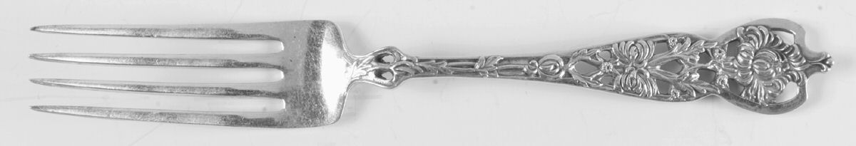 Floral Series #5 (Sterling) Dessert Fork by Watson-1