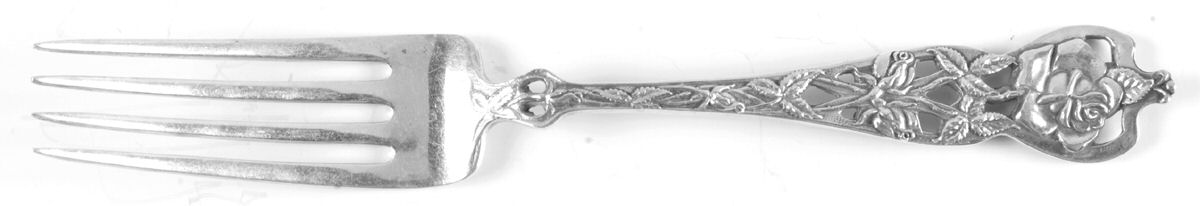 Floral Series #5 (Sterling) Dessert Fork by Watson-1