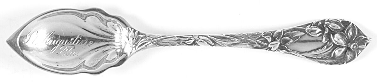 Floral Series #6 (Sterling) Fruit/Orange Spoon by Watson-1