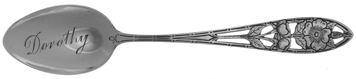 Floral Series #7 (Sterling) Teaspoon by Watson-1