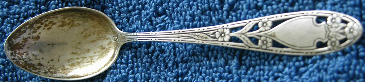 Floral Series #7 (Sterling) Teaspoon by Watson-1
