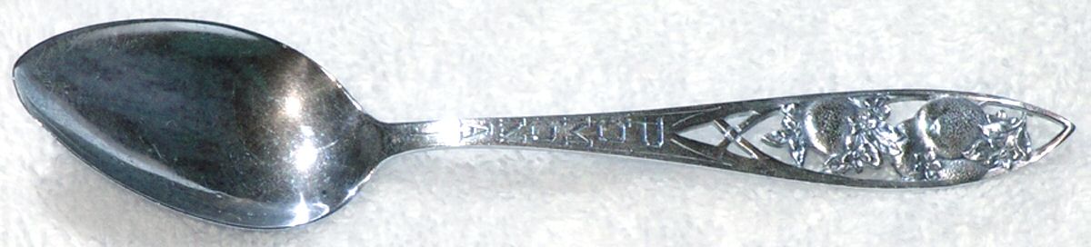 Fruit Series #2 (Sterling) Souvenir Spoon (Five O'Clock) by Watson-1