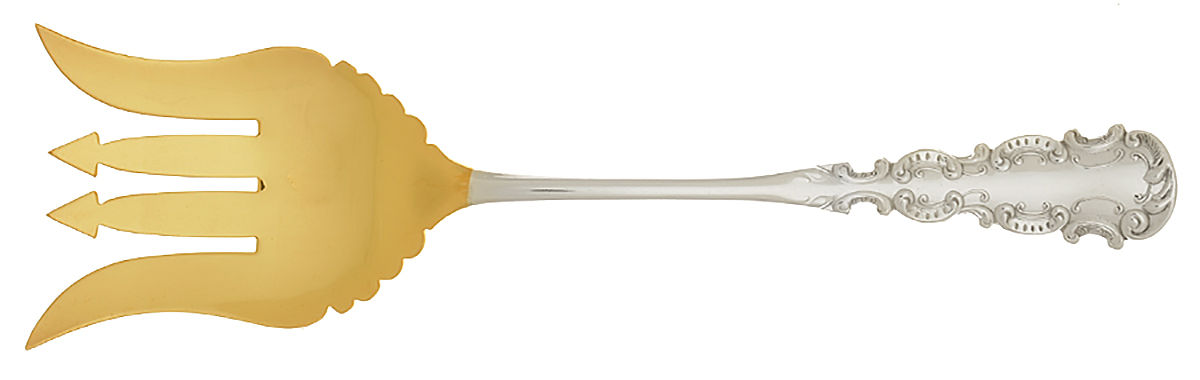 Brunswick (Sterling) Large Solid Tined Sardine Serving Fork by Watson-1
