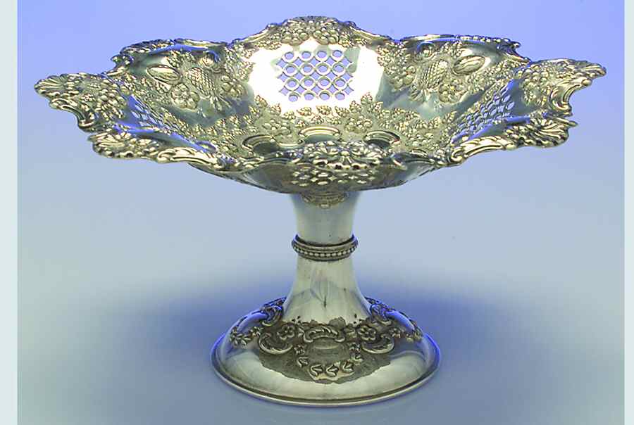 WYR1 (Silverplate, Hollowware) Round Compote (Height X Width) by William Tyler-1