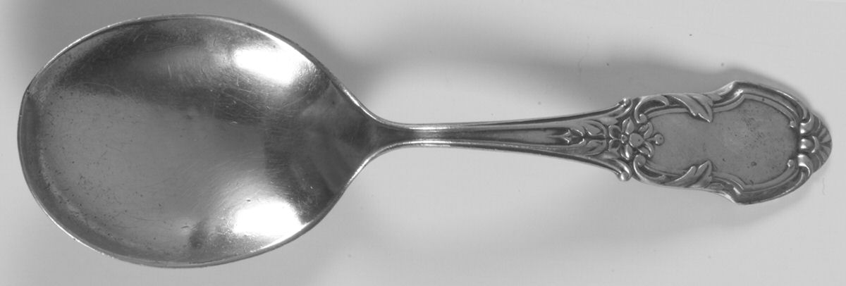 WSC37 (Sterling) Straight Handle Baby Spoon by Webster Co-1