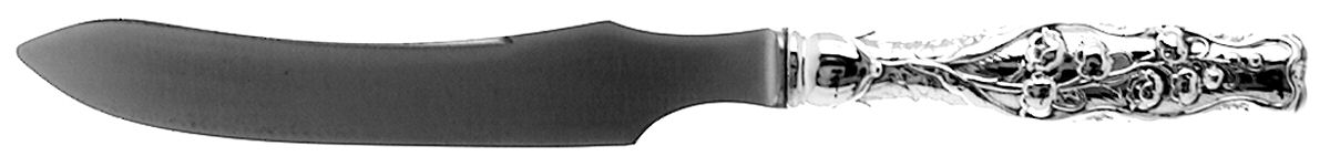 Lily of The Valley (Sterling, 1885, No Monograms) Small Steak Carving Knife with Stainless Blade by Whiting Manf Co-1