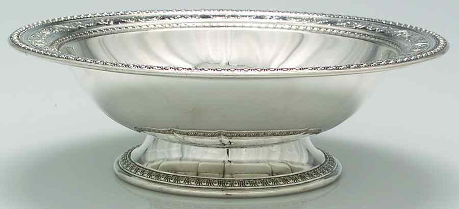 4427 (Sterling, Hollowware) Round Footed Centerpiece No Silverplate Frog by Wallace Silver-1