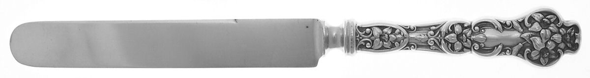 Bridal Flower (Strl, 1910, Monograms) Old French Hollow Knife with Bolster by Watson-1