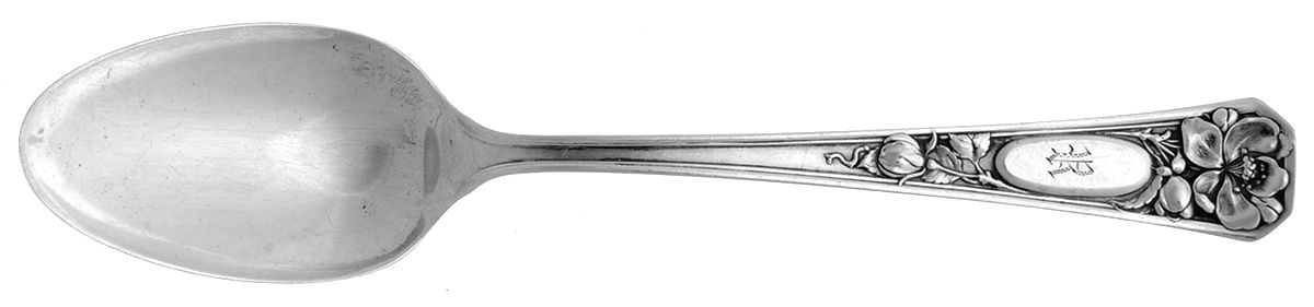 WAS148 (Sterling) Monogram Five O'Clock Teaspoon by Wallace Silver-1