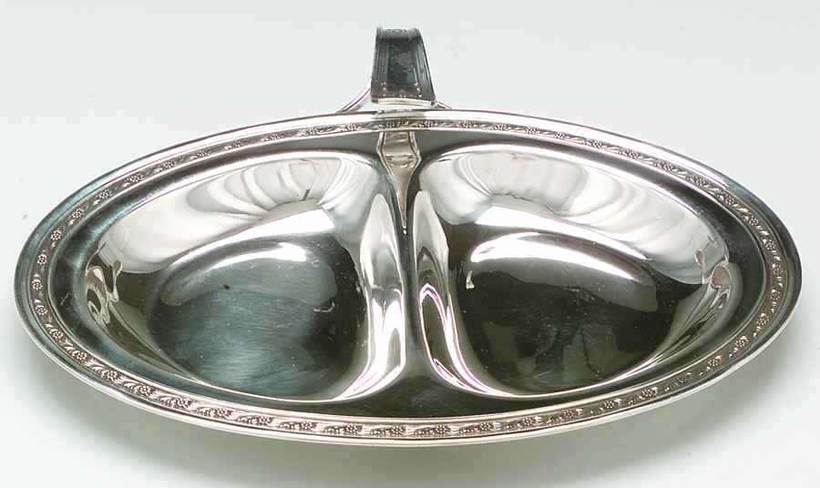 Oriana (Sterling, Hollowware) 2-Part Sterling Bon Bon Bowl by Whiting Manf Co-1