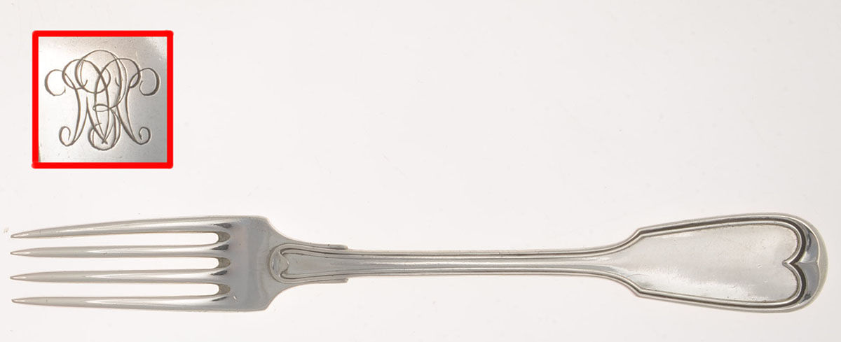 WEZ1 (Sterling) Monogram Fork by Wetzlar-1