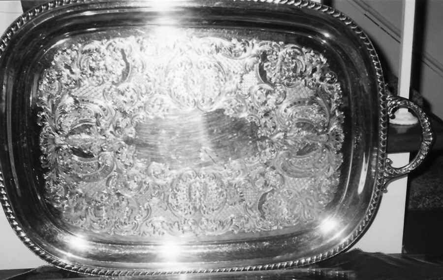 6576-9 (Silverplate, Hollowware) Silverplate Waiter Tray by Wallace Silver-1