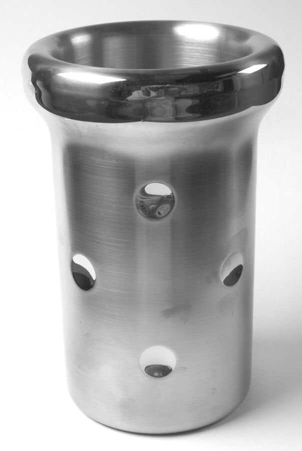Vintage Metal Wine Cooler by Waterford Crystal-1