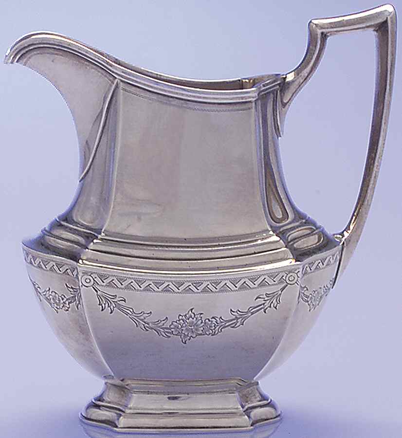 Washington-Engraved (Sterling, Hollowware) Creamer by Wallace Silver-1