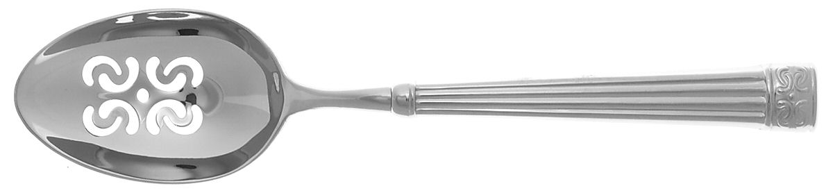Newgrange (Stainless) Pierced Tablespoon (Serving Spoon) by Waterford-1