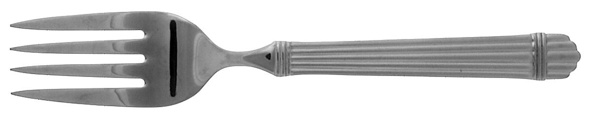 Chardonnay Frosted (Stainless) Medium Solid Cold Meat Serving Fork by Wallace Silver-1