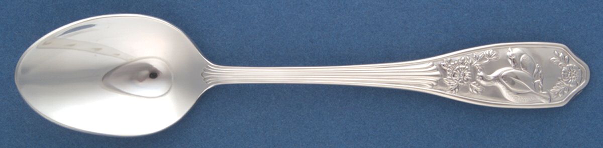 Woodland (Stainless) Place/Oval Soup Spoon by Spode Silver-1
