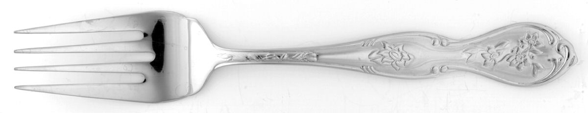 Blue Room (Stainless) Large Solid Cold Meat Serving Fork by Wallace Silver-1