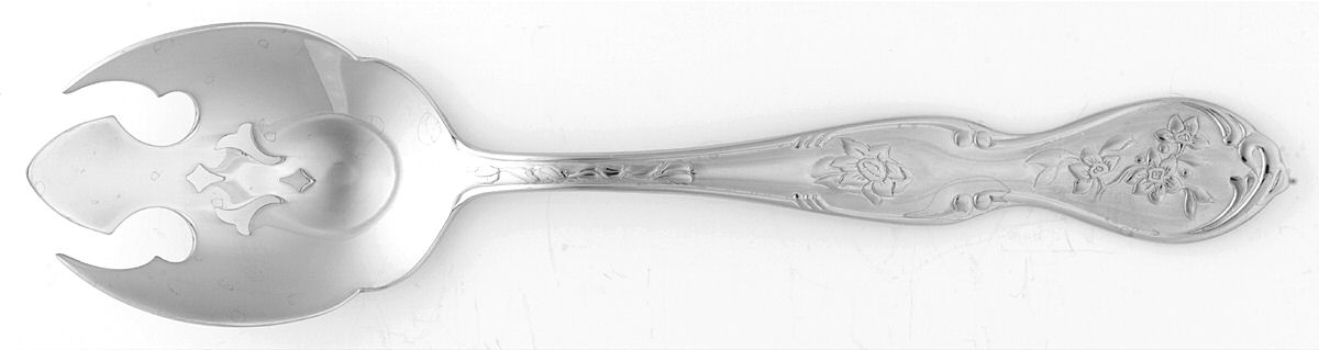 Blue Room (Stainless) Pierced Tablespoon (Serving Spoon) by Wallace Silver-1