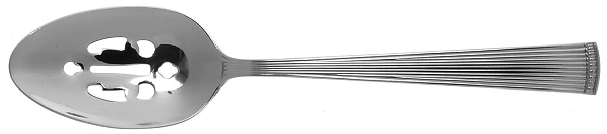Facade (Stainless) Pierced Tablespoon (Serving Spoon) by Wallace Silver-1