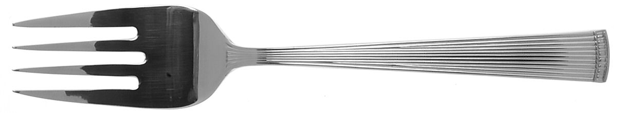 Facade (Stainless) Medium Solid Cold Meat Serving Fork by Wallace Silver-1