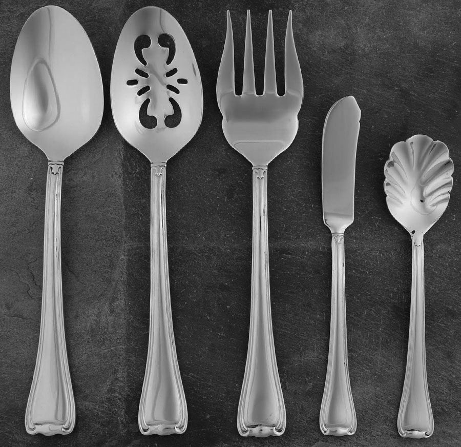 Parisian Scroll (Stainless) 5 Piece Hostess Set by Wallace Silver-1