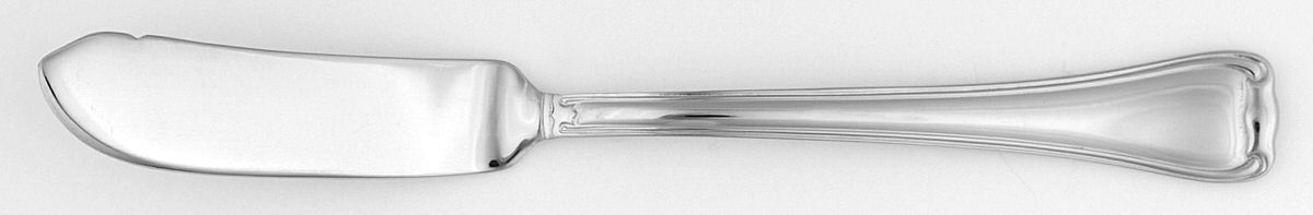 Parisian Scroll (Stainless) Flat Handle Master Butter Knife by Wallace Silver-1