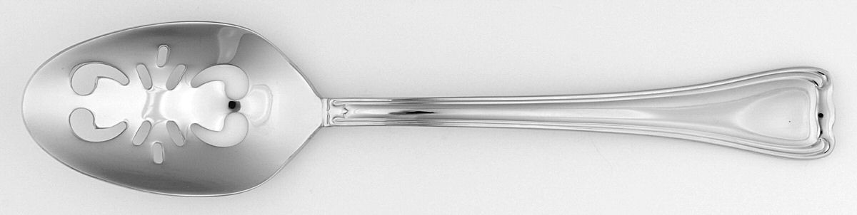 Parisian Scroll (Stainless) Pierced Tablespoon (Serving Spoon) by Wallace Silver-1