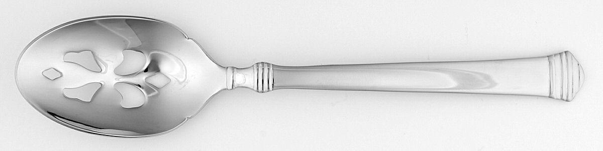 Pavillion (Stainless) Pierced Tablespoon (Serving Spoon) by Wallace Silver-1