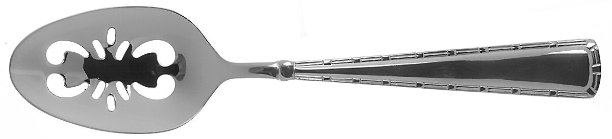 Portico (Stainless) Pierced Tablespoon (Serving Spoon) by Wallace Silver-1