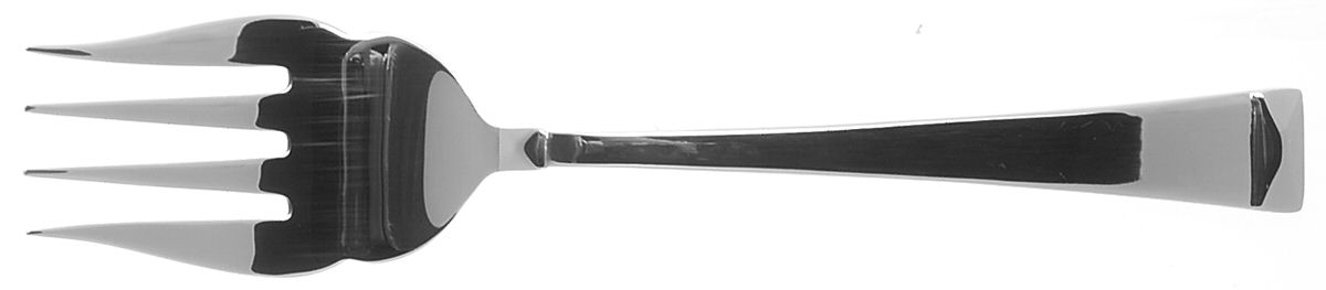 Sapphire (Stainless) Medium Solid Cold Meat Serving Fork by Wallace Silver-1