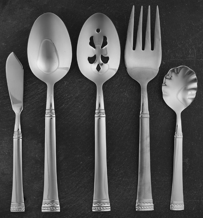 Corinth (Stainless) 5 Piece Hostess Set by Wallace Silver-1